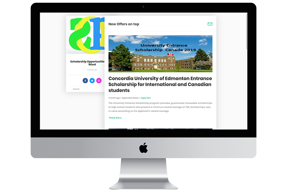 Nourkas Web Portfolio Scholarship Opportunities website Design and Coding