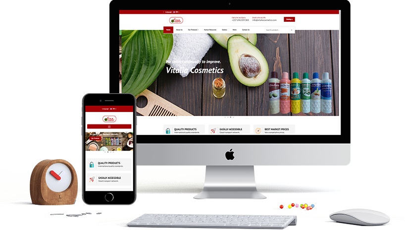 Vitalia Cosmetics Website